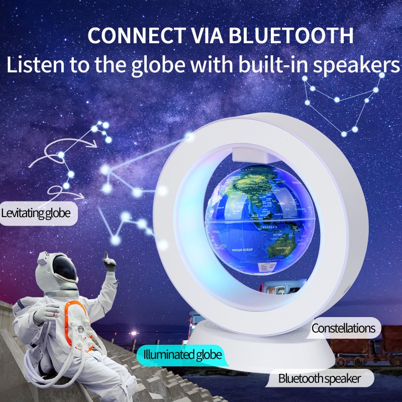 Office Tech And Gadgets - 공중부양 블루투스 스피커 램프, 어린이, 남성,