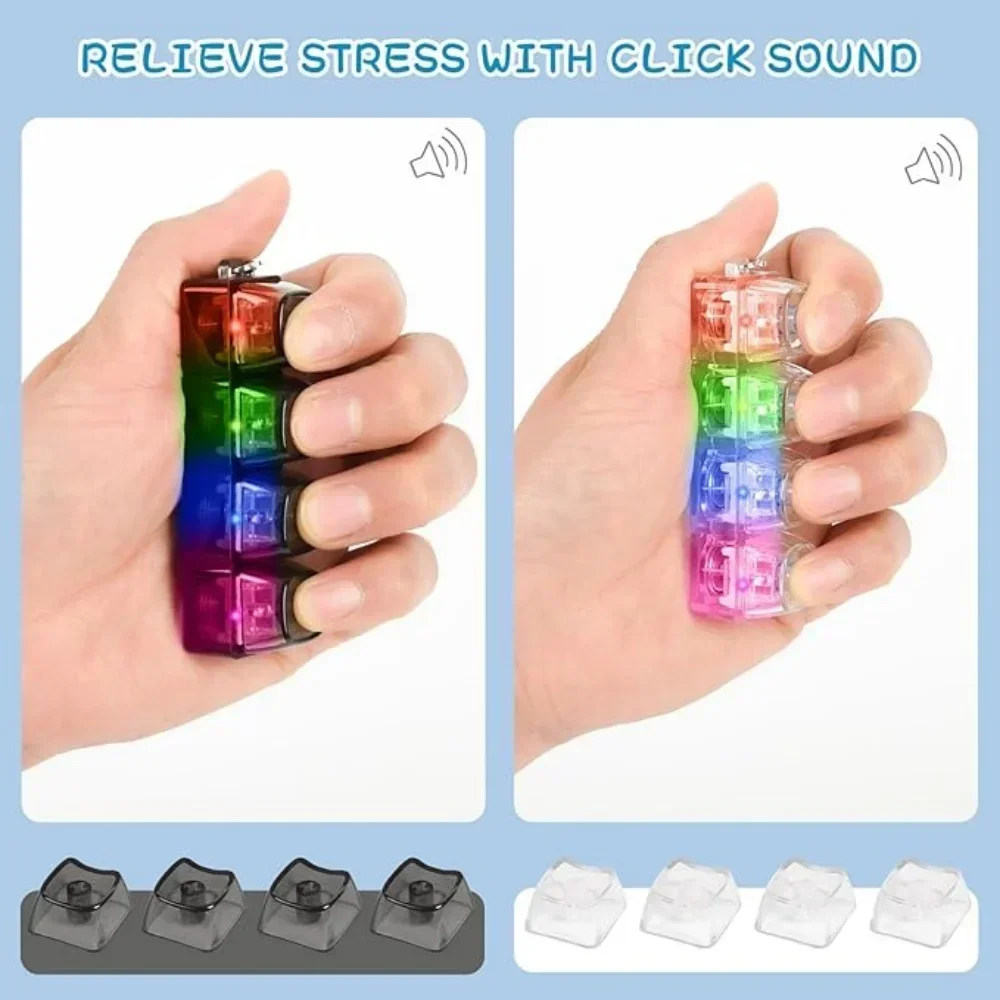 Office Tech And Gadgets - 1pcs LED 키보드 키캡 스트레스 릴리프