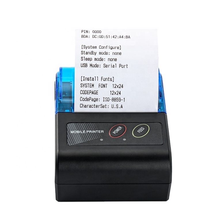 Receipt Printer Thermal - 58mm 감열 프린터 영수증 2인치 휴대용
