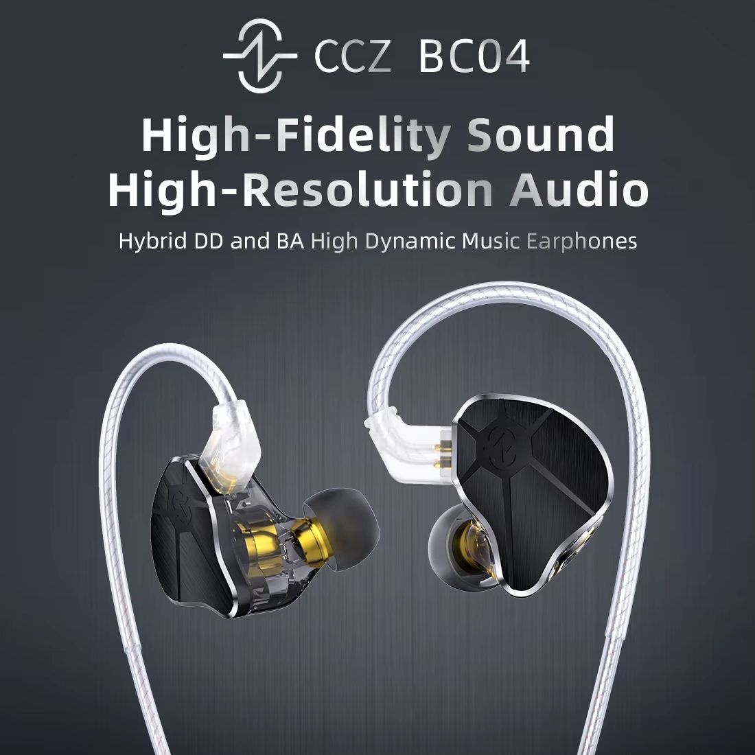 CCZ BC04 1DD+1BA 하이브리드 IEM 헤드폰 - Office Work Tech 리뷰 및 가격