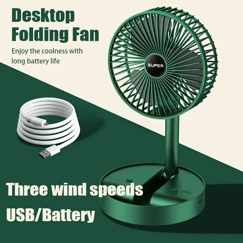 USB 충전 미니 접이식 확장형 팬, 긴 배터리 수명, - Cool Office Tech Gadgets 리뷰 및 가격