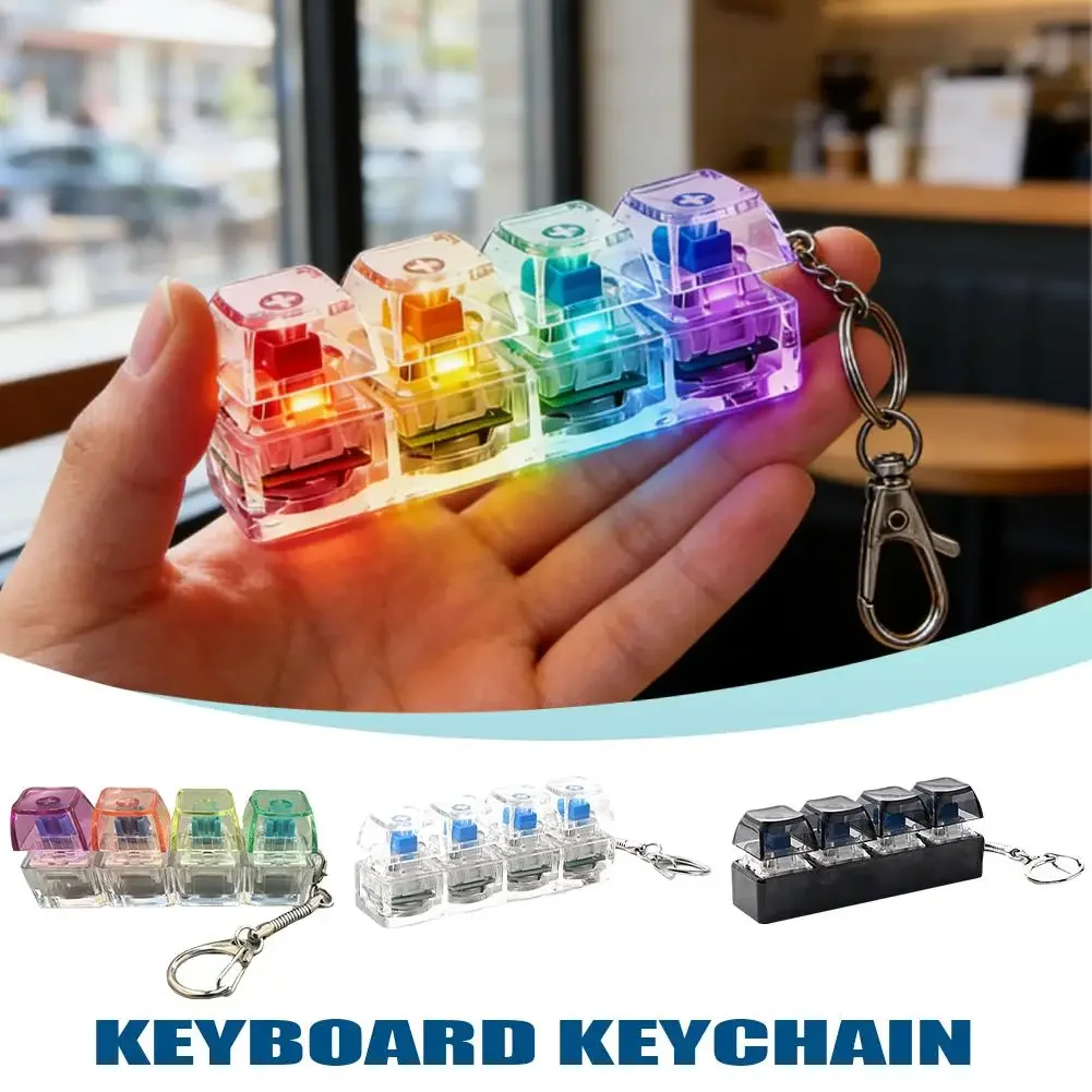 1/2pcs LED 키보드 키캡 스트레스 릴리프 키체인 - Office Tech And Gadgets 리뷰 및 가격