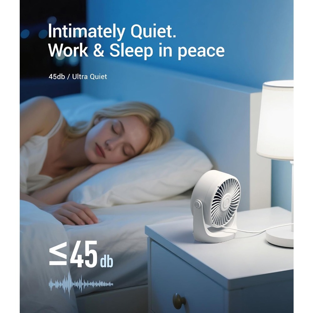 USB 데스크 터보 팬, 초저소음 미니 데스크 팬, 강 - Office Tech And Gadgets 리뷰 및 가격